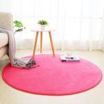 Grand Tapis Rond Rose | Mon Tapis Rond