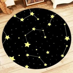 Tapis Rond Chambre Bébé Étoile