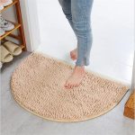 Tapis De Bain Demi Rond Beige | Mon Tapis Rond