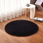 Tapis De Bain Rond Noir | Mon Tapis Rond