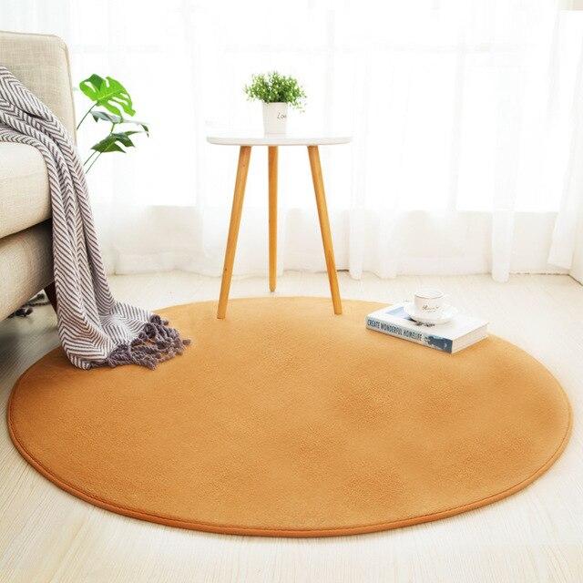 Tapis De Bain Rond Orange | Mon Tapis Rond