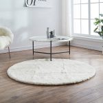Tapis Peau De Mouton Rond | Mon Tapis Rond