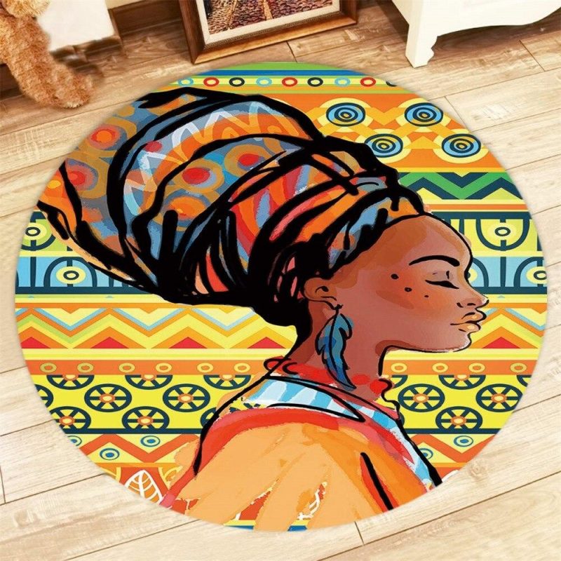 Tapis Rond Africain | Mon Tapis Rond