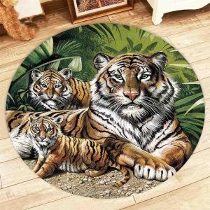 Tapis Rond Animaux Sauvage | Mon Tapis Rond