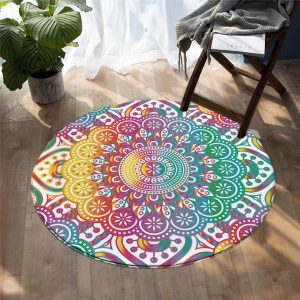 Tapis Rond Art Mandala | Mon Tapis Rond