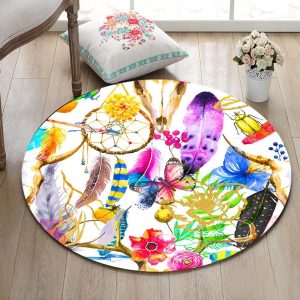 Tapis Rond Attrape Rêves Multicolore | Mon Tapis Rond