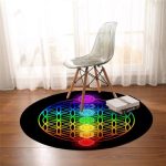Tapis Rond Avec Les 7 Chakras | Mon Tapis Rond