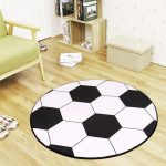 Tapis Rond Ballon De Foot | Mon Tapis Rond