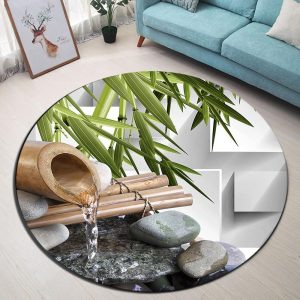 Tapis Rond Bambou Pas Cher | Mon Tapis Rond