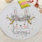 Tapis Rond Bébé Lapin | Mon Tapis Rond