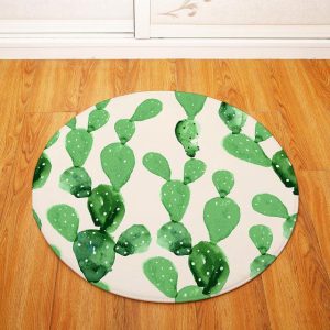 Tapis Rond Cactus | Mon Tapis Rond