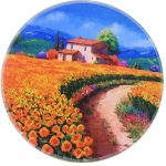 Tapis Rond Champs de Tournesols | Mon Tapis Rond