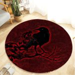 Tapis Rond Corbeau | Mon Tapis Rond