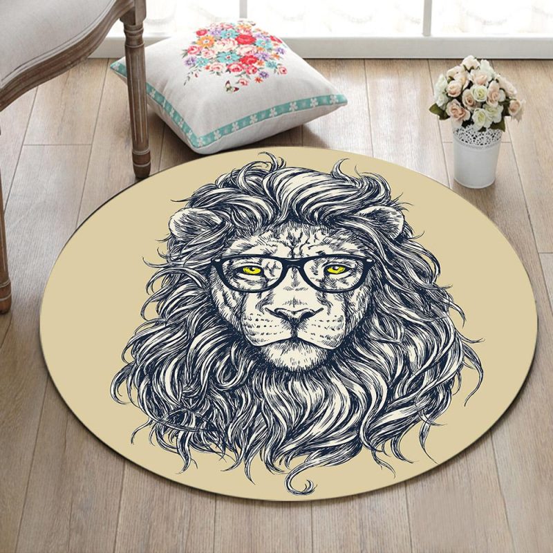 Tapis Rond Couleur Crème | Mon Tapis Rond