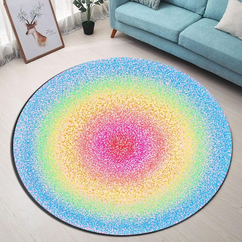 Tapis Rond Couleur Pastel | Mon Tapis Rond