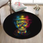 Tapis Rond Crâne | Mon Tapis Rond