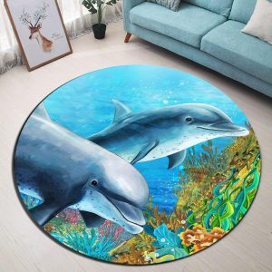 Tapis Rond Dauphin | Mon Tapis Rond