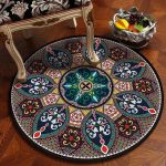 Tapis Rond Design Bohême | Mon Tapis Rond