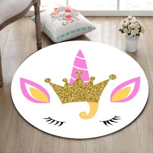 Tapis Rond Deux Yeux | Mon Tapis Rond