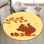 Tapis Rond Écureuil | Mon Tapis Rond