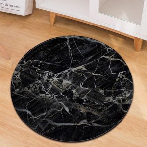 Tapis Rond Effet Marbre | Mon Tapis Rond