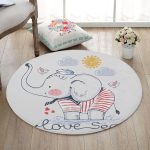 Tapis Rond Éléphant Marin | Mon Tapis Rond