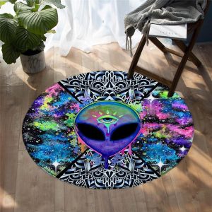 Tapis Rond Extra Terrestre | Mon Tapis Rond