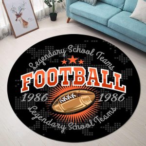 Tapis Rond Football Américain | Mon Tapis Rond