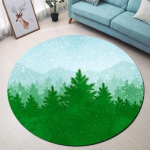 Tapis Rond Forêt | Mon Tapis Rond