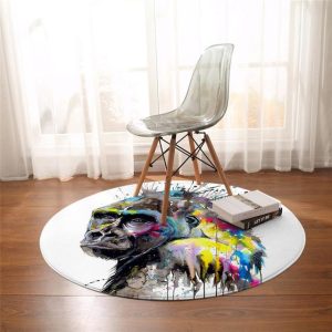 Tapis Rond Gorille | Mon Tapis Rond