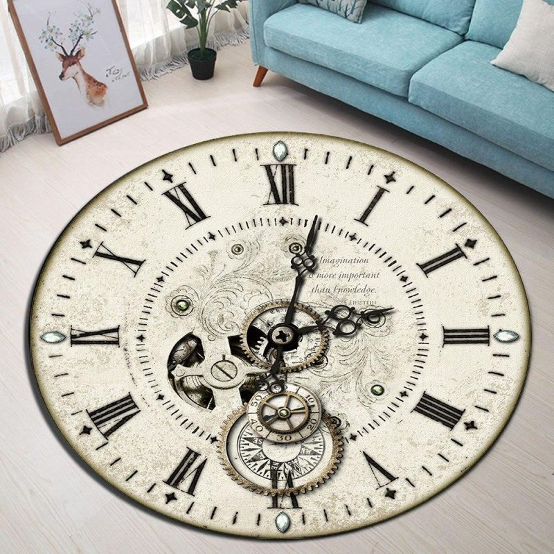 Tapis Rond Horloge | Mon Tapis Rond