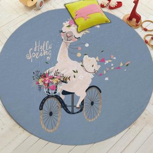 Tapis Rond Lama | Mon Tapis Rond
