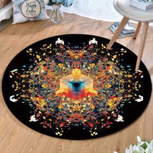Tapis Rond Noir 120 cm | Mon Tapis Rond