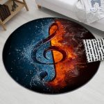 Tapis Rond Note de Musique | Mon Tapis Rond
