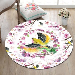 Tapis Rond Oiseau | Mon Tapis Rond