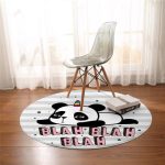 Tapis Rond Panda Cause Toujours | Mon Tapis Rond