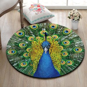 Tapis Rond Paon | Mon Tapis Rond