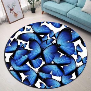 Tapis Rond Papillon | Mon Tapis Rond