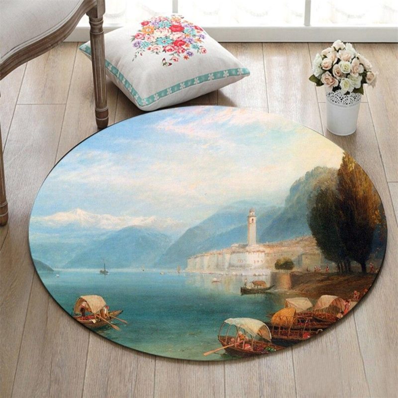 Tapis Rond Paysage | Mon Tapis Rond