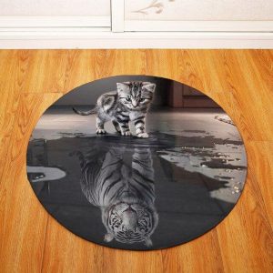 Tapis Rond Petit Chat | Mon Tapis Rond