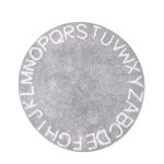 Tapis Rond Poil Long Gris | Mon Tapis Rond