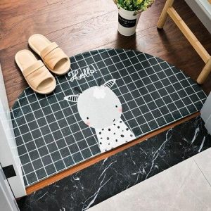 Tapis Rond Porte D'Entrée Mouton | Mon Tapis Rond