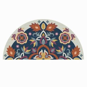Tapis Rond Porte D'Entrée Multicolore | Mon Tapis Rond