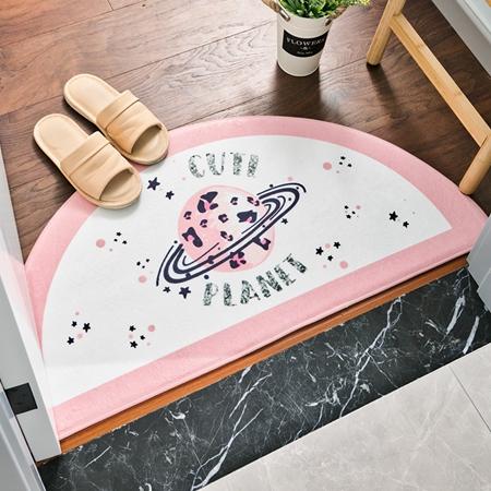 Tapis Rond Porte D'Entrée Planète | Mon Tapis Rond