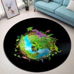 Tapis Rond Préhistoire | Mon Tapis Rond
