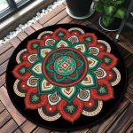 Tapis Rond Rouge Pas Cher | Mon Tapis Rond