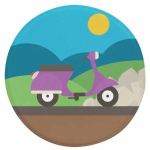 Tapis Rond Scooter | Mon Tapis Rond