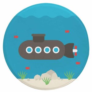 Tapis Rond Sous Marin | Mon Tapis Rond