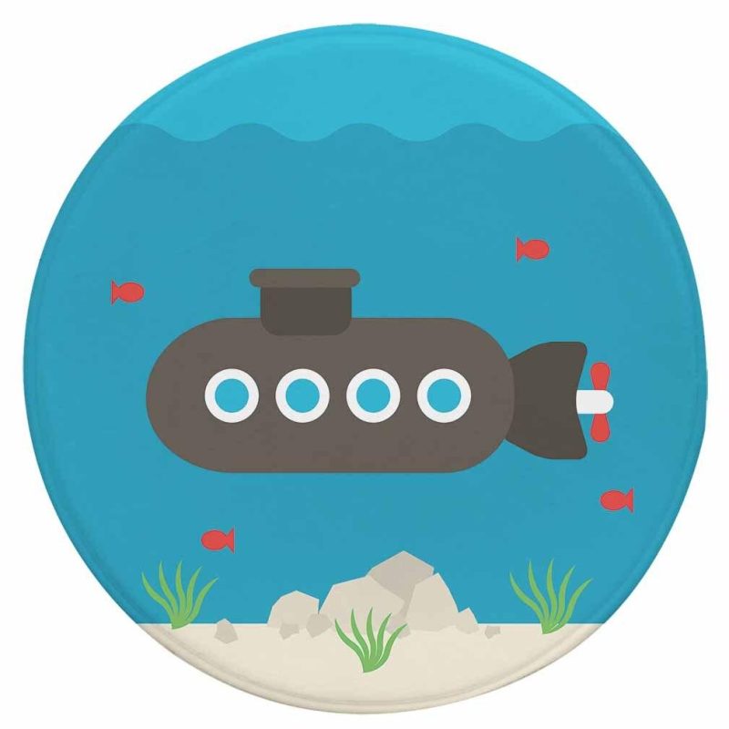 Tapis Rond Sous Marin | Mon Tapis Rond