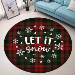 Tapis Rond Thème Noël | Mon Tapis Rond